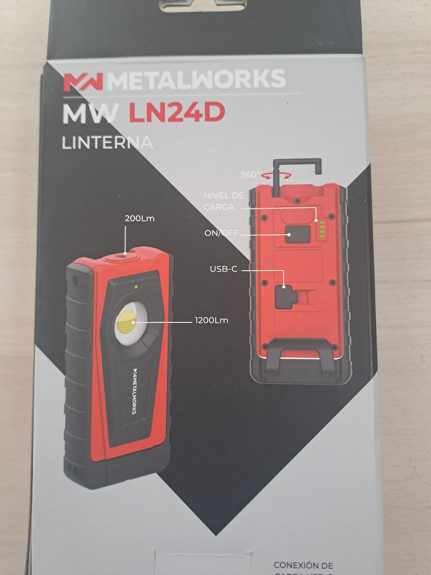 Linterna 1200Lm Metal Works